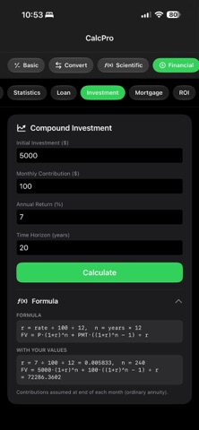 TVM Financial Cal screenshot
