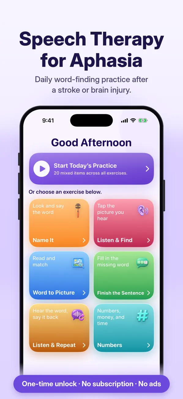 Daily speech practice