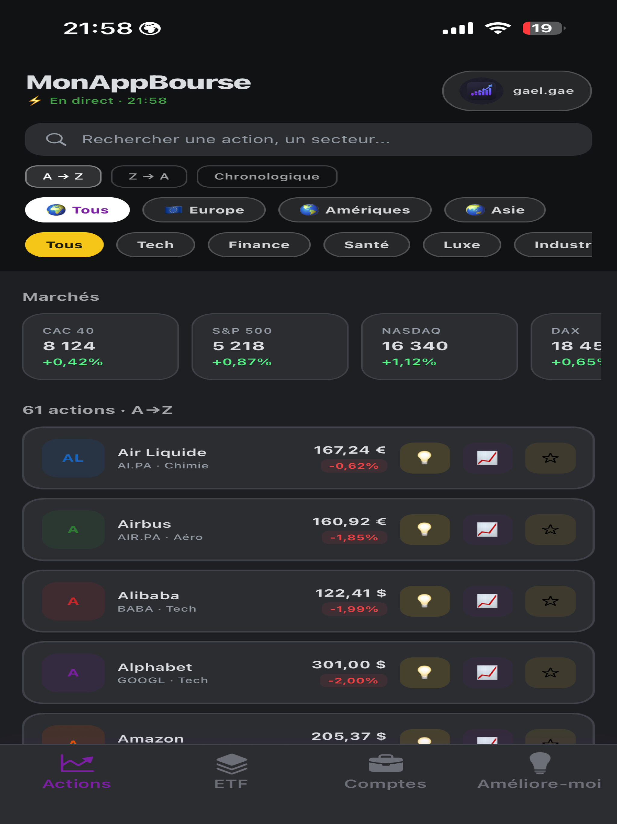 MonAppBourse screenshot 12