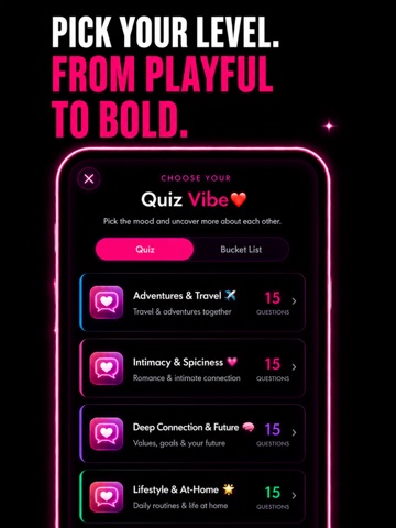 LuvLust: Couples Game & Quiz iPad screenshot
