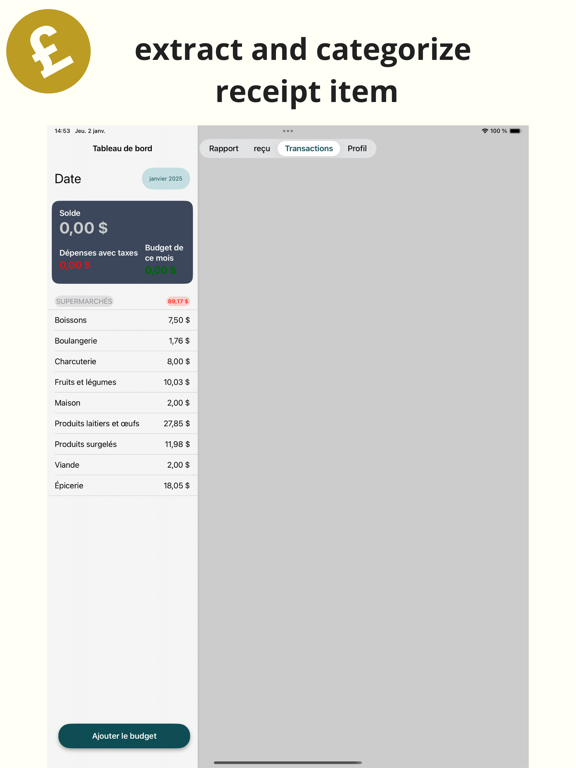 ReceiptSight: Expense Tracker iPad screenshot 2 - Finance app