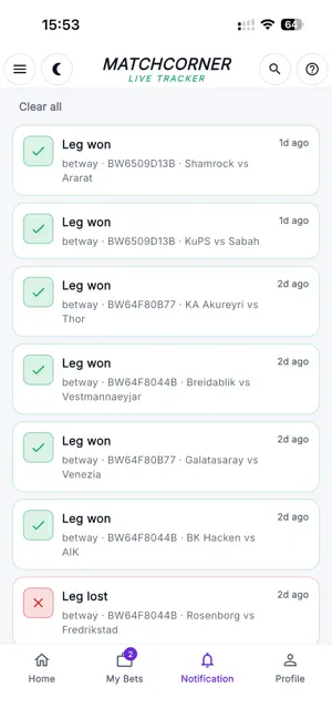 MatchCorner screenshot 3