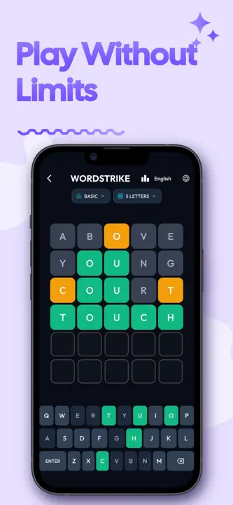 WordStrike! Unlimited, no ads! screenshot 1