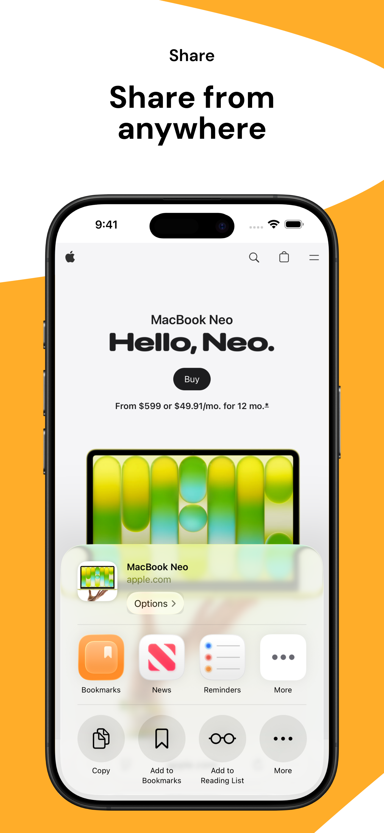 Bookmarks: all in one place