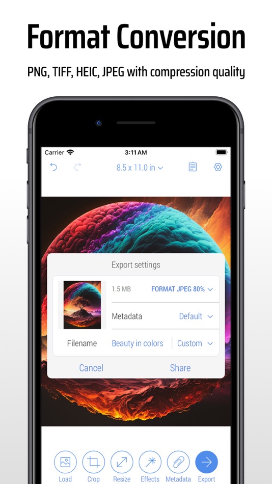 #9. CropSize: Image Resizer Editor (iOS) By: Aliaksei Khutarshchykau