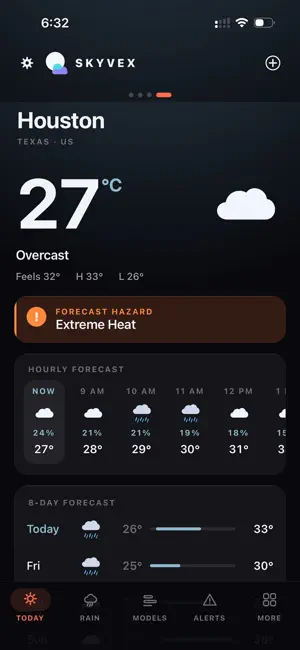 SkyVex Weather screenshot 1