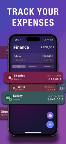 iFinance: Money Tracker Screenshot 1 of 3