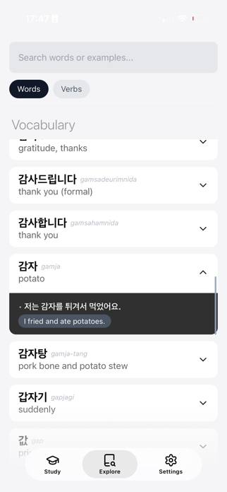 Korean Learner Screenshot 2 of 3