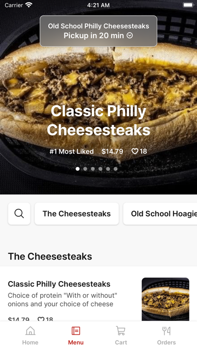 Old School Philly Cheesesteaks Screenshot