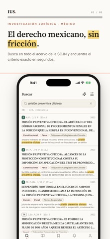 IUS - Tesis y leyes de México screenshot