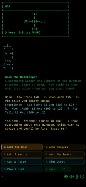 DnD RPG: Text Adventure screenshot 2
