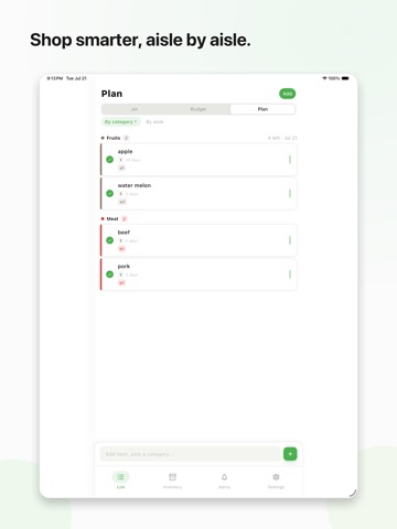 Shopping List + Inventory ipad screenshot 4
