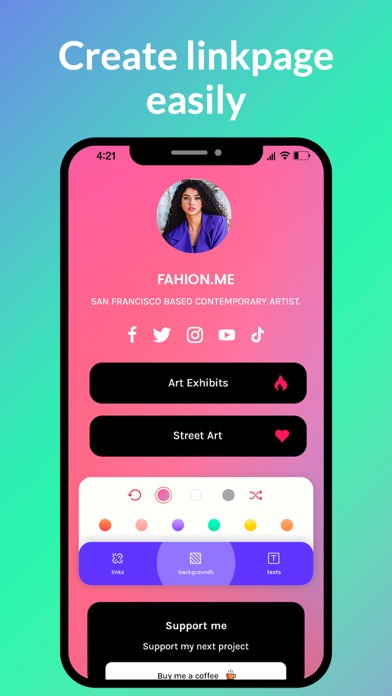 Screenshot 3 of Linkfly: Link Bio Landing Page App