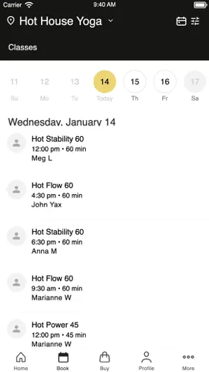 Hot House Yoga screenshot 2
