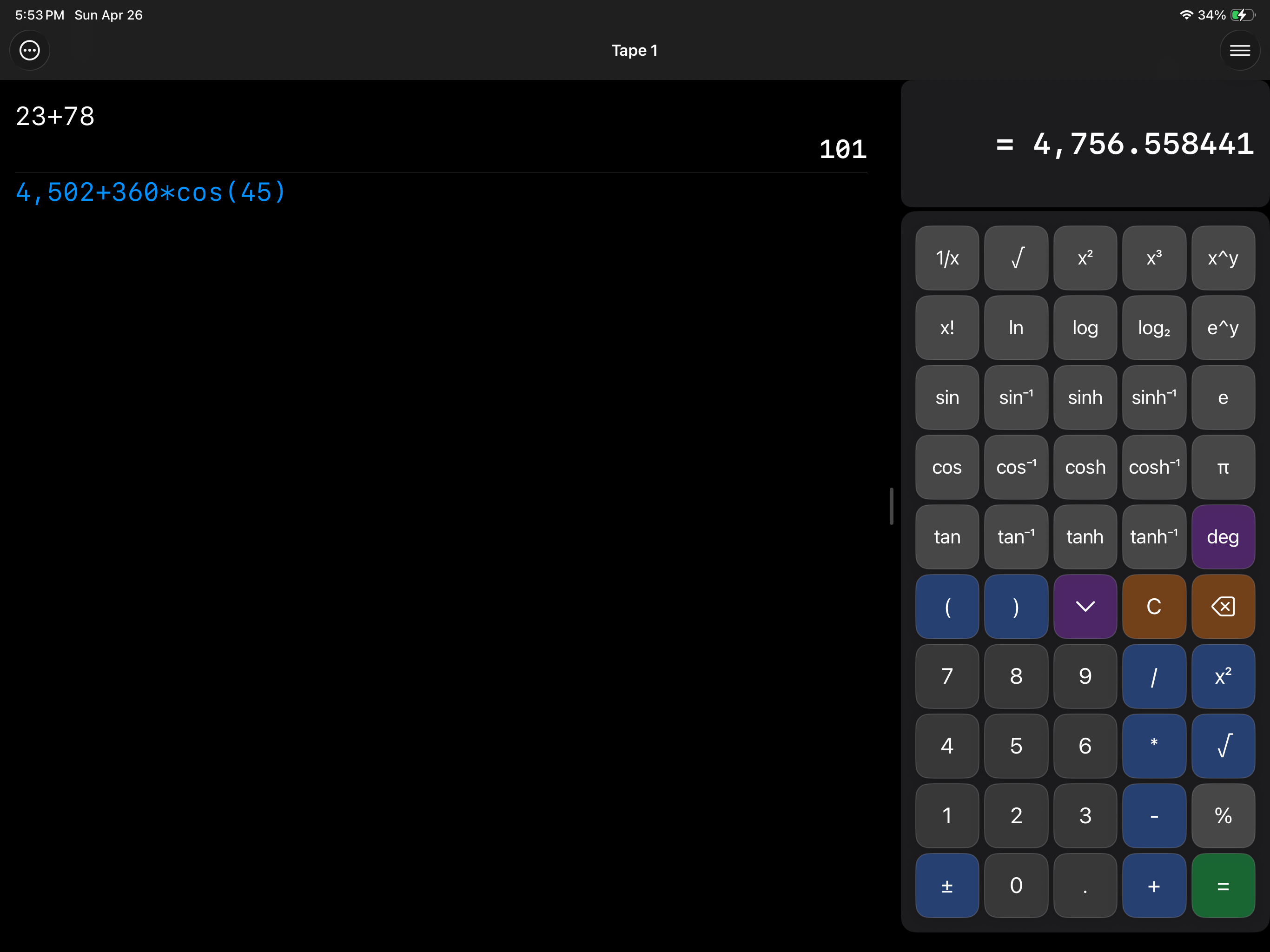 Big Digits Tape Calculator screenshot 9