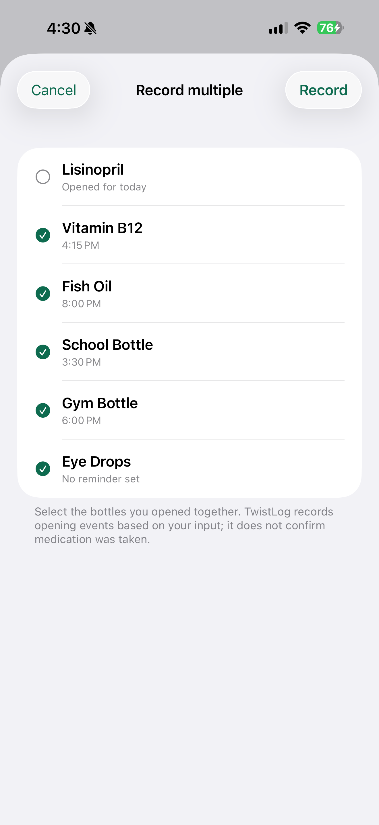 TwistLog screenshot 5