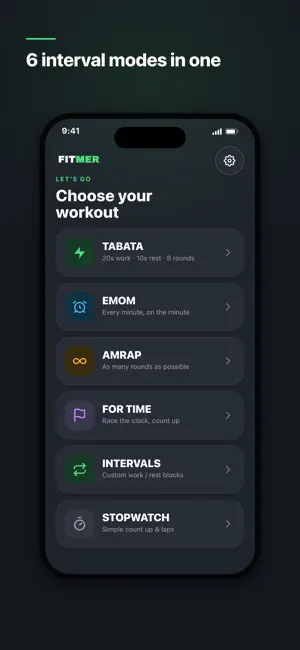 Fitmer: HIIT Interval Timer screenshot 2