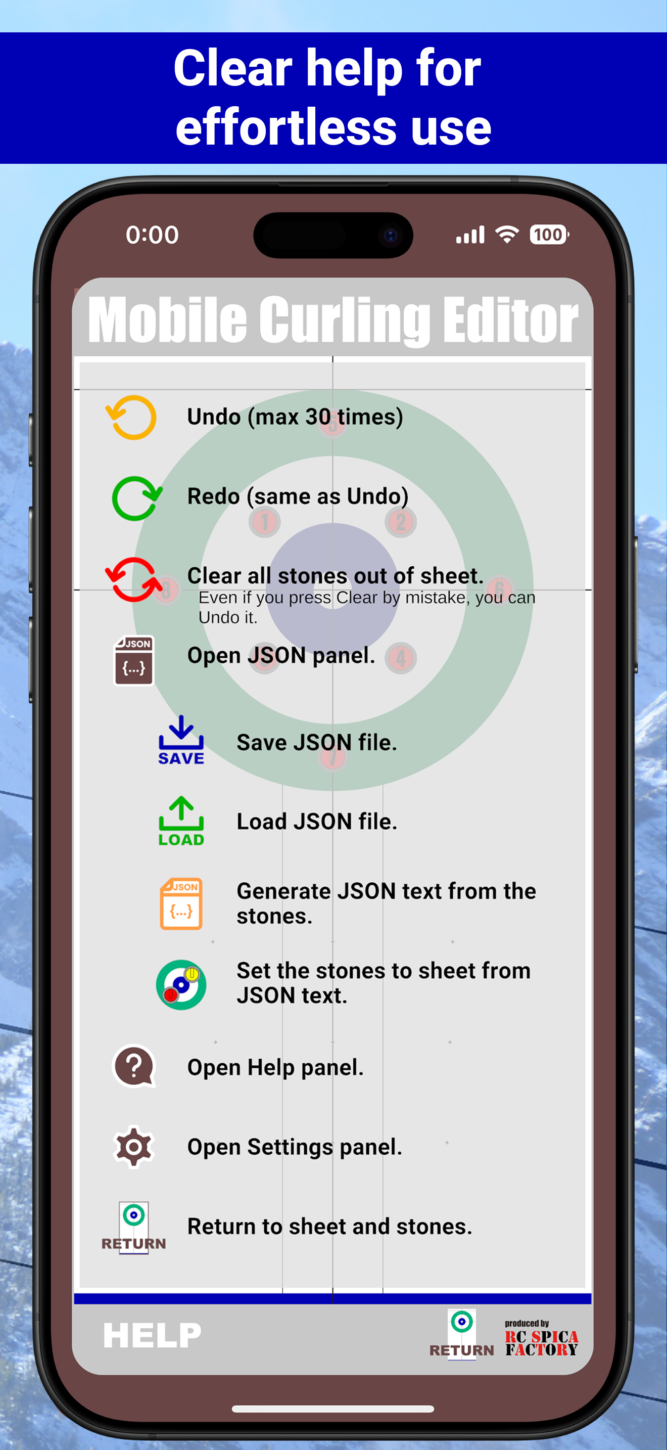Mobile Curling Editor screenshot 6