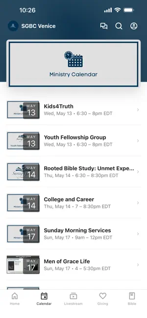 Saving Grace Bible Church screenshot 2