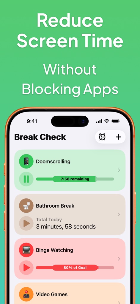 Screen Time - Break Check - Productivity App | MWM
