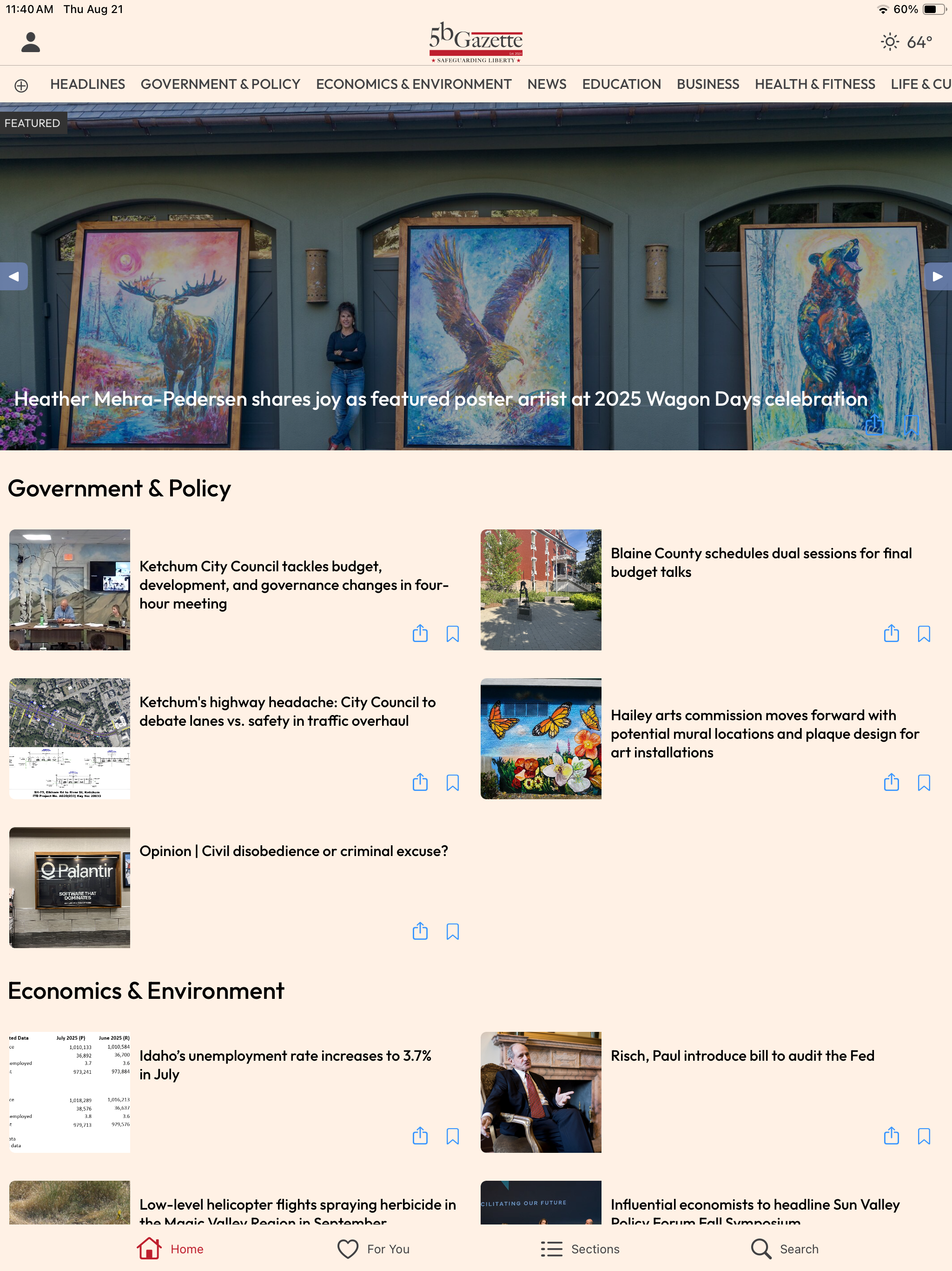 5b Gazette screenshot 8