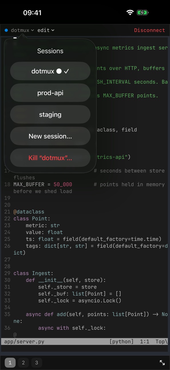 iPhone screenshot