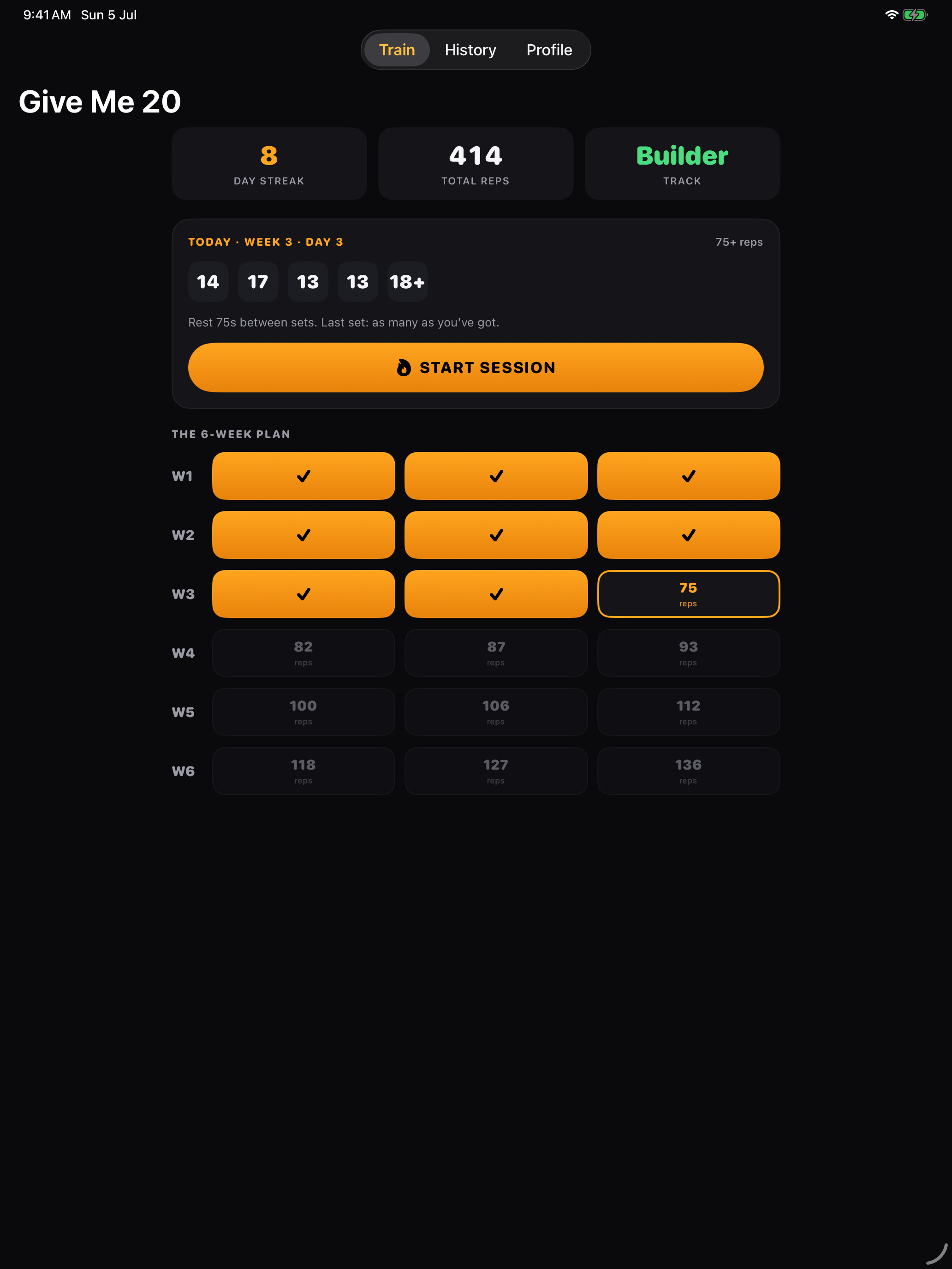 Give Me 20: Push-Up Trainer screenshot 8