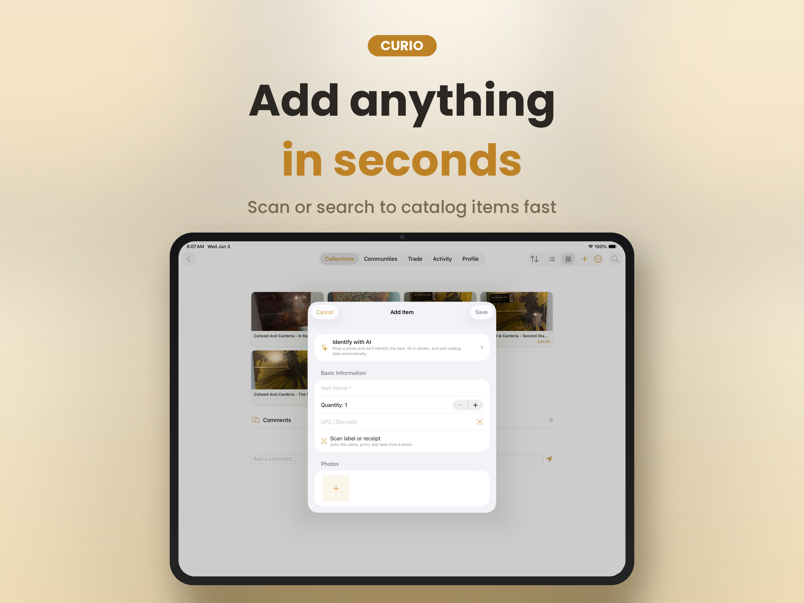 Curio — Collectibles Tracker