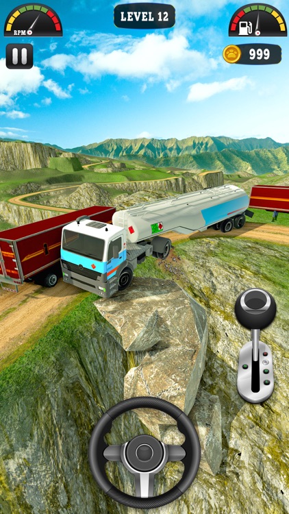 Semitrailer Truck Climbing