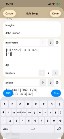 PocketSongbook Screenshot 2 of 5
