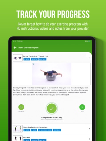 Resilient Physical Therapy iPad screenshot