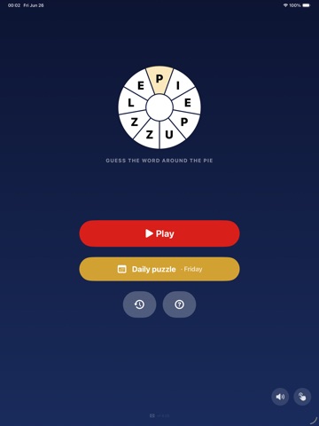 Pie Puzzle: Word Game iPad screenshot