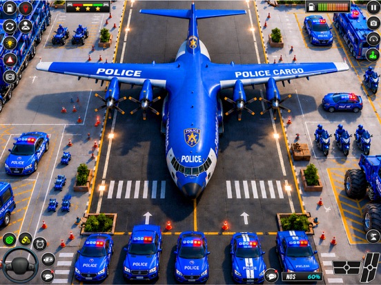 US Police Car Transport Games iPad screenshot