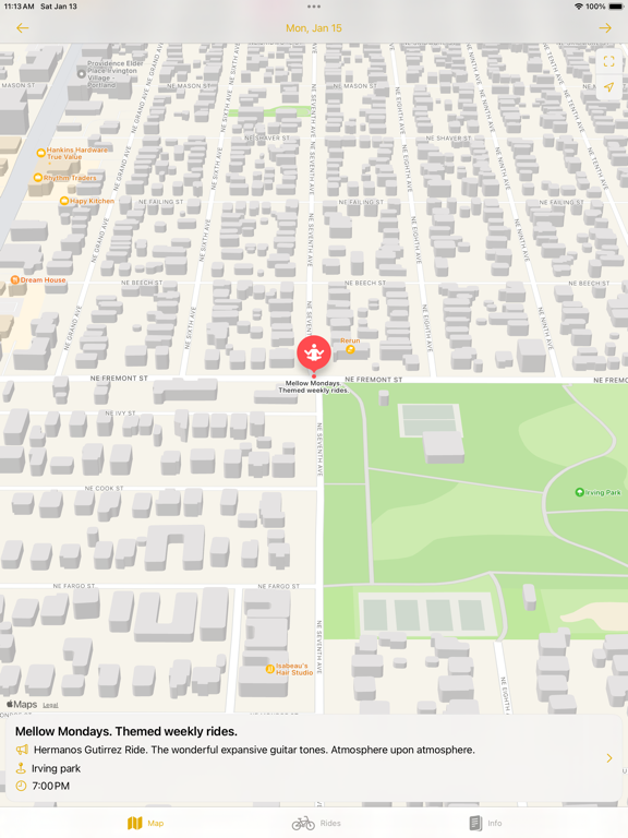 Bike Fun - Group Ride Calendar iPad screenshot 6 - Lifestyle app