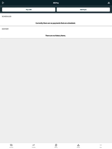 NorCal Bank Mobile iPad screenshot