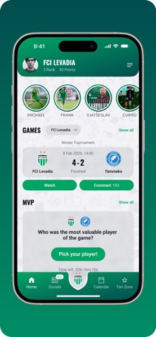 FCI Levadia screenshot