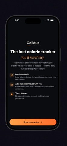 Calidus - Calorie Tracker Screenshot 1 of 7
