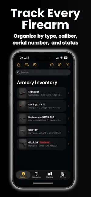 Armory Inventory screenshot 1
