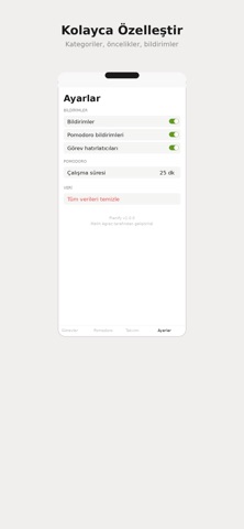 Planify - Görev & Pomodoro Screenshot 4 of 4