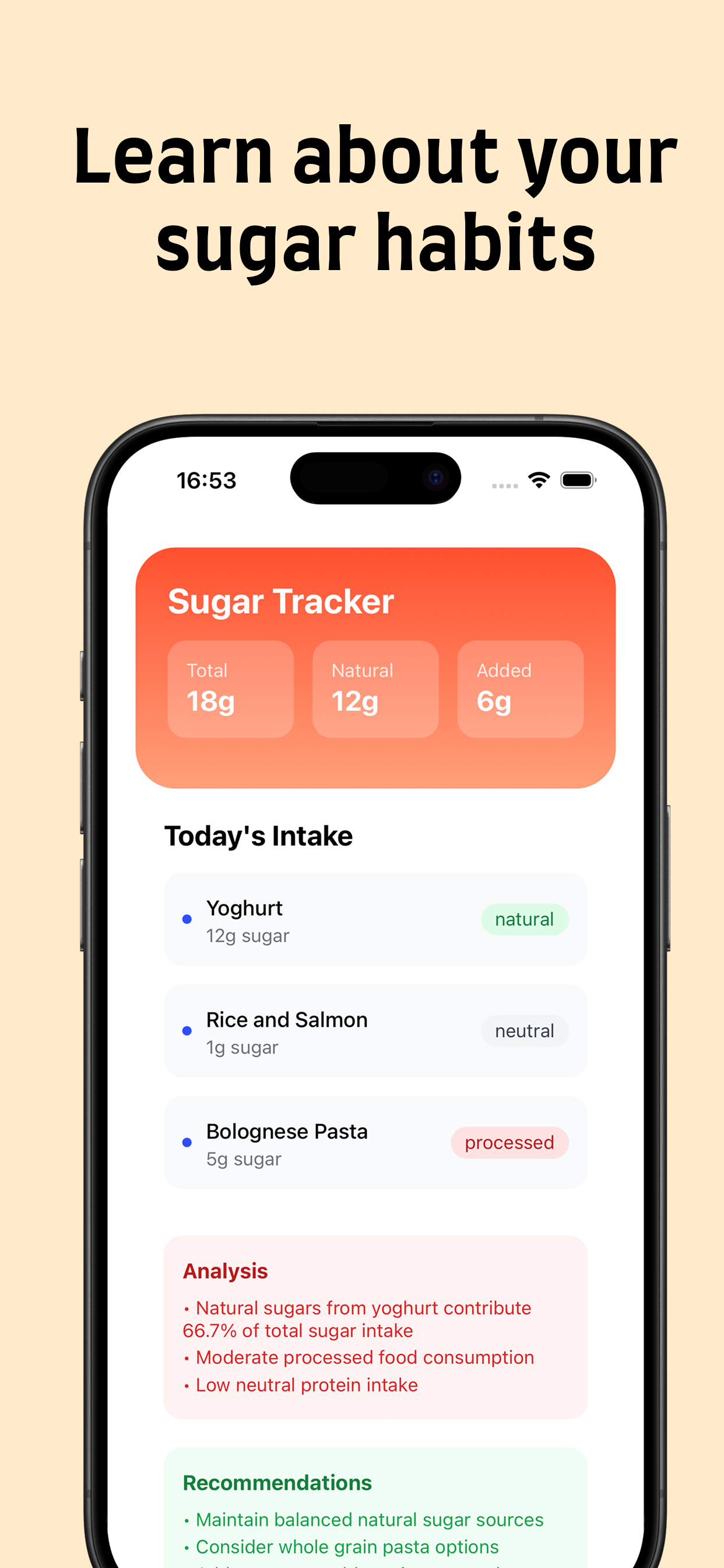 SweetFree: Sugar Tracker