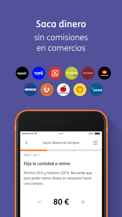 ING - Banca Móvil y Finanzas Screenshot