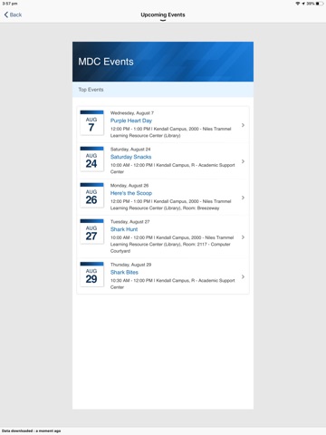 Miami Dade College - My MDC iPad screenshot