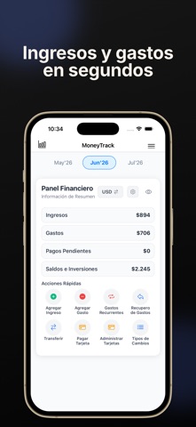 MoneyTrack, Control de Gastos screenshot