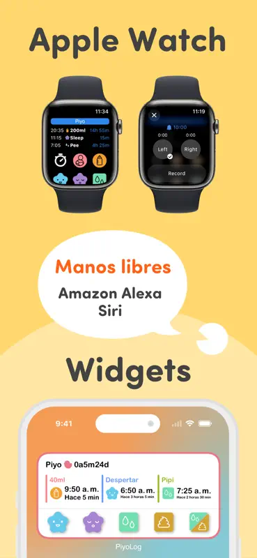 PiyoLog: Seguimiento de Bebé screenshot 3 of 7