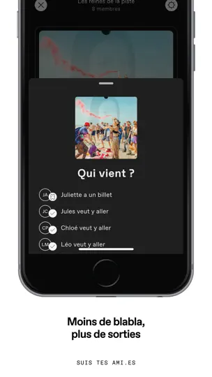 Capture d'écran de DICE: Événements Live sur iPhone 8