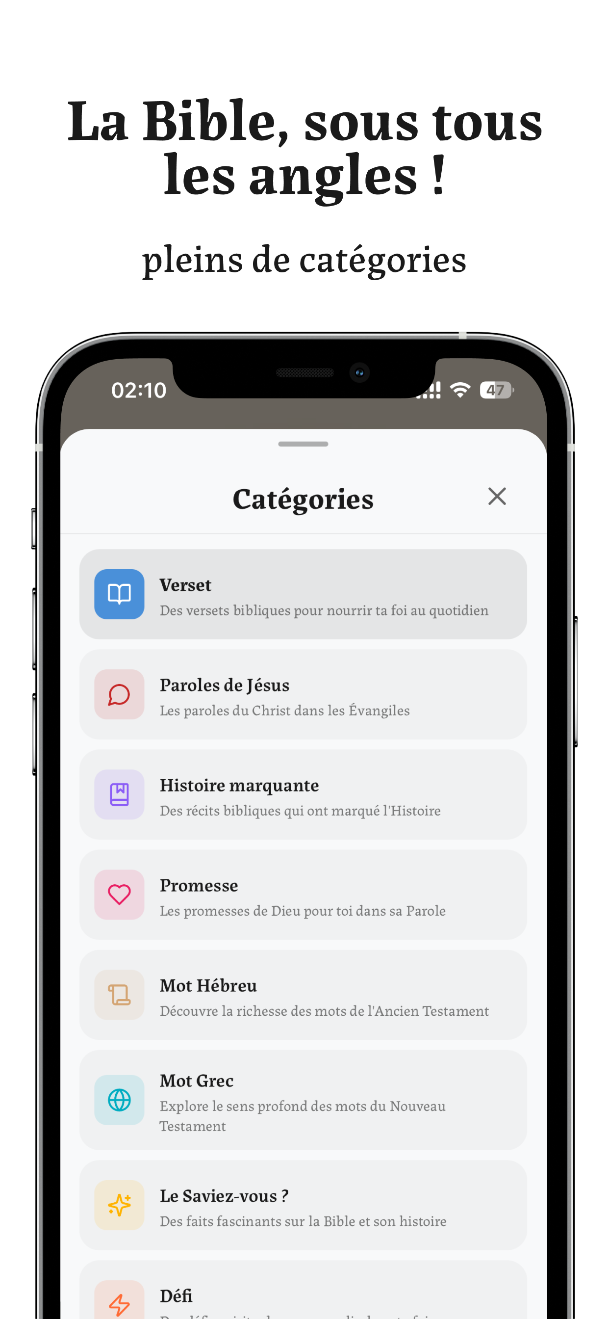 Bibly - Versets et prières screenshot 8