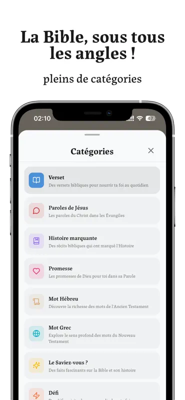 Bibly - Versets et prières screenshot 8 of 9