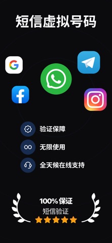 接收短信和虚拟号码 - Receive SMS Online screenshot