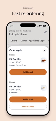 THE ROADHOUSE TO GO iPhone screenshot