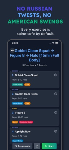 Kettlebell EMOM screenshot
